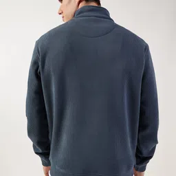 Thomas Scott Men Mock Collar Self Design Casual Open Front Jacket image 4