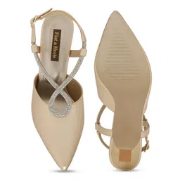 Flat n Heels Block Sandals with Buckles image 3