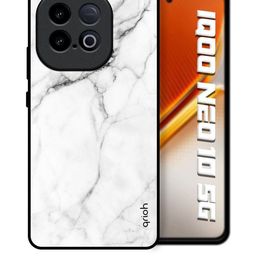 QRIOH Quirky Printed iQOO Neo 10 5G Marble Glass Back Case Mobile Accessories-picture-14