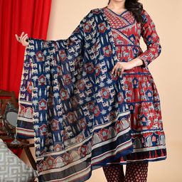 Divsy Fashion Women Ethnic Motifs Printed Regular Kurta with Pyjamas & With Dupatta-picture-6