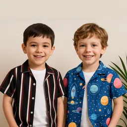 SHREE VANKIYA HANUMANJI FASHION Kids-Unisex Cotton Casual Shirts-picture-32