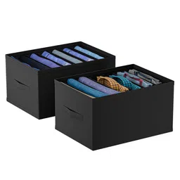 Kuber Industries Black Set of 2 Regular Drawer Organiser Organisers image 5