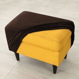 HOKIPO Brown 210 GSM Stretchable Chair Cover-25