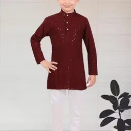 BAESD Boys Embellished Kurta with Pyjamas-47