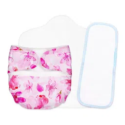 SuperBottoms Set Of 3 Newborn UNO Cloth Diaper With Magic Pad & Booster Pad-59