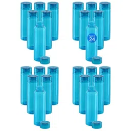 Kuber Industries Blue Set of 6 Plastic Solid Water Bottle-31