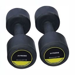 HackerX 2-Pcs Rubber Dumbbells - 5 kg Each image 1