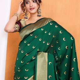 Shreyansh creation Woven Design Zari Banarasi Saree-picture-20