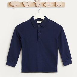 Juniors by Babyshop Boys Polo Collar Long Sleeve Regular Fit T-shirt-image-71