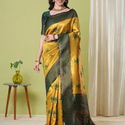 HI FI NX Woven Design Zari Art Silk Banarasi Saree-image-93