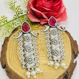 UWISH Silver-Plated Brass Drop Earrings-picture-27