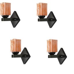 1ST TIME Orange Set of 4 Printed Glass Cylinder Shaped Wall Lamp-picture-27