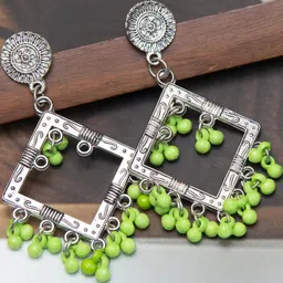 Creative Frogs Green Alloy Earrings-picture-36