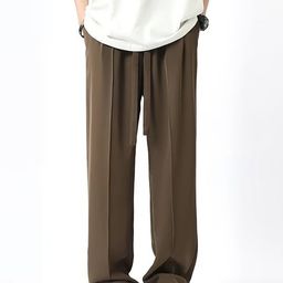 Style Cast x Revolte Men Straight Fit Pleated Chinos Trousers-image-32