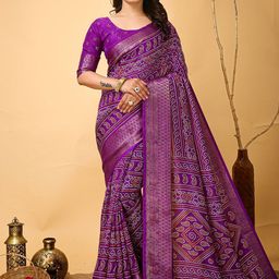 Panzora Bandhani Printed Zari Bandhani Saree-picture-37