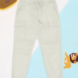 Pantaloons Junior Boys Pure Cotton Mid-Rise Joggers Trousers-15