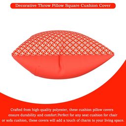 RUBOXA Red Set of 5 Geometric Square Cushion Covers image 4