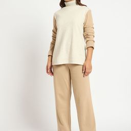 FEMMELLA Women Colourblocked Turtle Neck Pullover-image-124