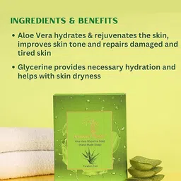 Golden Treez Set Of 2 Aloe Vera Glycerine Soaps- 115 ml Each image 2