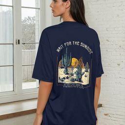 AAHWAN Printed Drop Shoulder T-shirt-image-64