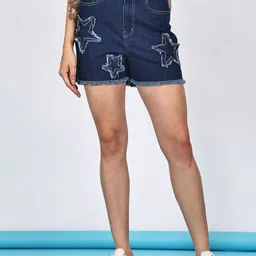 PUELLA Women High-Rise Denim Shorts-picture-36