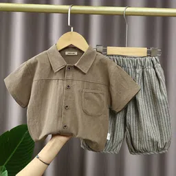 INCLUD Boys Striped Shirt with Shorts-picture-6