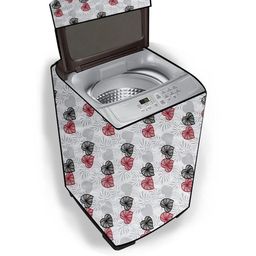 The Furnishing Tree Washing Machine Cover Coralheart Pattern Grey Compatible for Whirlpool 6.5 Kg F-image-49