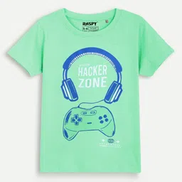 RASPY Boys Pack of 3 Graphic Printed Round Neck Cotton T-shirts-picture-14