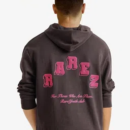 RARE RABBIT Men Typography Printed Hooded Sweatshirt-picture-40