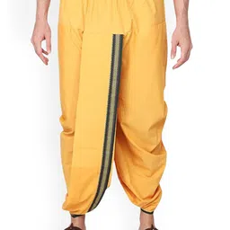 RAMESHWARAM FABRICS Men Solid Pure Cotton Ready to Wear Dhotis-picture-23