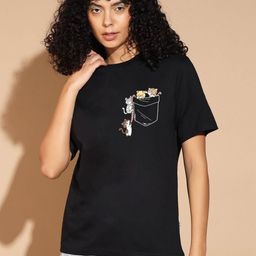 The Dry State Women Graphic Printed Round Neck Cotton T-shirt-image-33