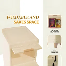 Aura Cream-Coloured Set of 1 Regular Multi-Utility Organisers image 3