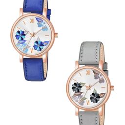 Miss Perfect Women Printed Dial & Leather Straps Analogue Watch LJ476-picture-46