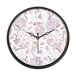 Myntra Elegant Homes Pink & White Printed Analogue Round Contemporary Wall Clock-image-51