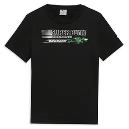 Puma Super Boys Graphic Printed Pure Cotton Round Neck T-Shirt-image-72
