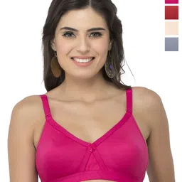 College Girl Pack of 4 Full Coverage Seamless Lightly Padded Minimizer Bra-47