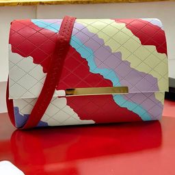 SKORPIO Checked Textured PU Structured Tote Bag with Quilted-1
