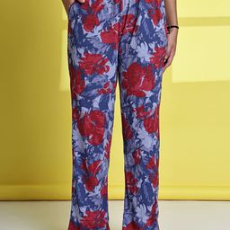 TAG 7 Women Printed Cotton Straight-Leg Lounge Pant-picture-18