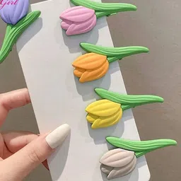 Radhya Accessories Women Set of 5 Tic Tac Hair Clip-image-26