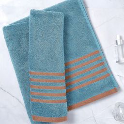Layers Blue & Red 1 Cotton 380 GSM Bath Towel-42