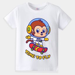 KAVEE Boys Bio Finish Graphic Printed Round Neck Cotton T-shirt-image-52
