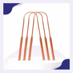 Nurpi Set Of 3 Copper Long Handle Tongue Cleaner-13