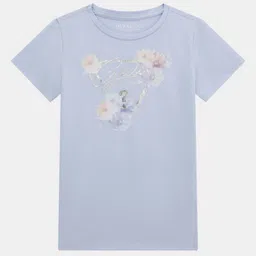 GUESS kids Girls Floral Printed Round Neck Cotton T-shirt-image-40