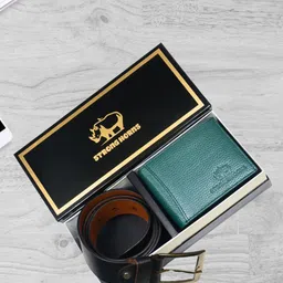 STRONG HORNS Men Leather Belt & Wallet Gift Set-picture-48
