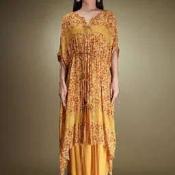 Breathe by Aakanksha Singh Floral Printed Silk Georgette Tunic With Palazzo-picture-38