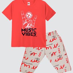 Tee Weavers Boys Printed Night suit-51