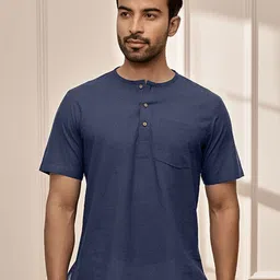 VASTRAMAY Men Solid Kurta-image-86