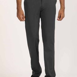 Indian Terrain Men Solid Mid-Rise Regular Trousers-image-50