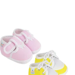 NESKA MODA 3 To 12 Months Infant Booty Combo 2 Pair Baby Skin Friendly Cotton Butterfly Booties-image-35