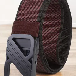 glitchez Men Textured Reversible Formal Belt-image-89